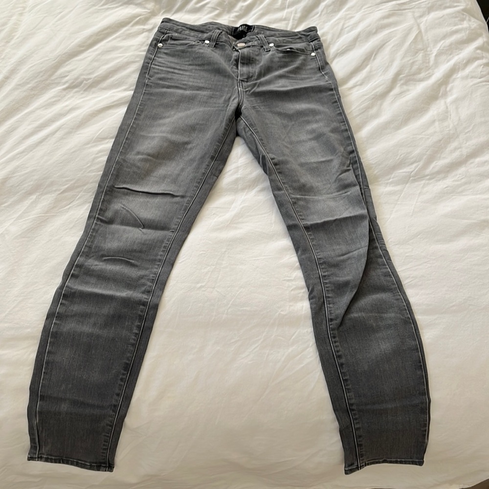 Paige Hoxton Ultra Skinny size 27 Jeans Grey Washed
